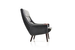 Danish Highback Loungechair in Leather
