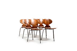 Set of 6 old Arne Jacobsen ANT Chairs Model 3101