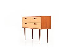 Early Danish Teak Chest of Drawer, 1950s