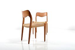 Pair of Dining Chairs by N.O.Moller