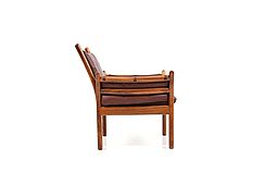 Illum Wikkelso Rosewood Lounge Chair Model Genius for CFC Silkeborg