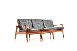 Mid Century danish Teak 3-seater Sofa by Arne Wahl Iversen for Komfort