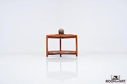 Round Service Trolley in Teak