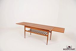 50's extendable Sofa Table in Teak