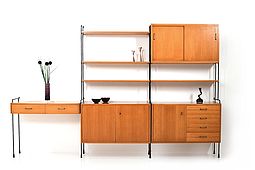Shelf System Model Omnia in Ash by Ernst Dieter Hilker 1960s