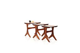 Fine Danish Nesting Tables in Teak