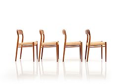 Set of 4 Dining Chairs by Niels O. Møller