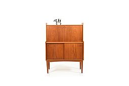Mid Century Scandinavian Modern Teak Sekretary