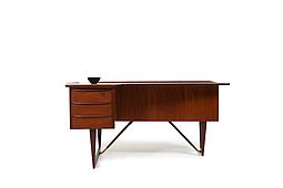 Fine Danish Teak Boomerang Desk by Peter Løvig Nielsen