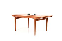 Large Extendable Teak Dining Table by Johannes Andersen for Uldum