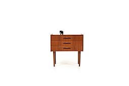Small Danish Teak Wooden Chest of Drawers 1950s