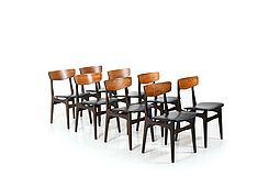 Set of 8 Danish Dining Chairs late 1950s
