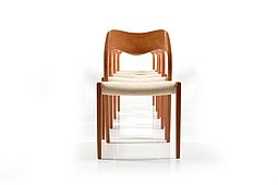 Set of 5 Dining Chairs by Niels O. Møller