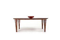 Handmade Tripod Leg Sofa Table by Haslev Møbelsnedkeri