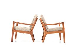 Pair of Senator Easychairs in Teak by Ole Wanscher