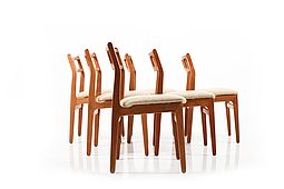 Set of Six danish Teak Dinner Chairs