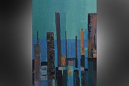 Cubist Oil Painting 'Manhattan'