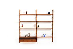 Mid Century danish Teak Wooden Shelf System