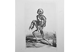 Andreas Paul Weber Lithography "The Death"