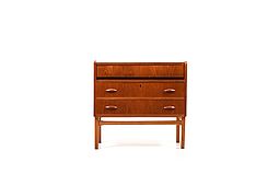 Early 1950s Danish Dressing Table in Teak and Oak