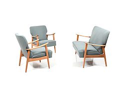 Early 1950s danish Oak Sofa Group
