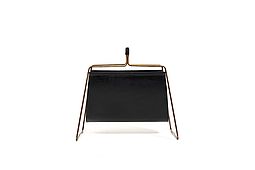 Carl Auböck Magazin Holder in Brass and Leather 1950s