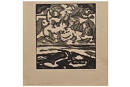 Max KAHLKE (1892-1929) Woodcut