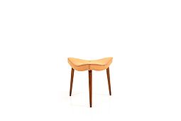 Early danish triangular Footstool 1950s