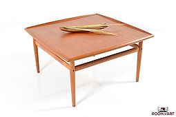 Square Sofa Table in Teak by Grete Jalk