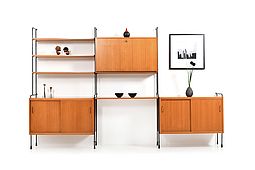 Shelf System Model Omnia in Ash by Ernst Dieter Hilker 1960s