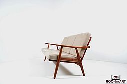 GE-270/3 Sofa in Teak by Hans J.Wegner