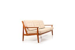 Mid Century Danish 3-Seater Sofa in Teak