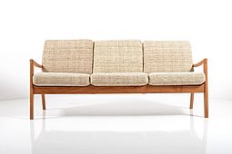 Three seater Sofa in Teak by Ole Wanscher
