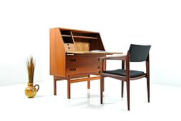Arne Wahl Iversen Writing Cabinet in Teak 
