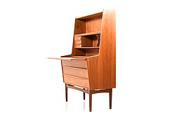 Mid Century Danish Teak Wooden Secretary