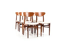 Set of 6 Mid Century Danish Teak Dining Chairs