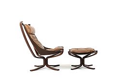 Falcon Lounge Chair and Ottoman by Sigurd Ressell for Vatne Møbler