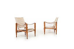 Pair of Safari Chairs by Kaare Klint for Rud.Rasmussen 1960s