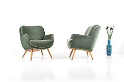 Danish Pair of Easy Chairs from the 50's