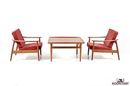 Pair of Arne Vodder Easy Chairs in Teak by Cado