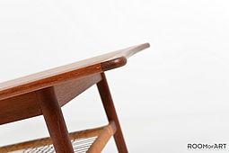 Curved danish Sofa Table
