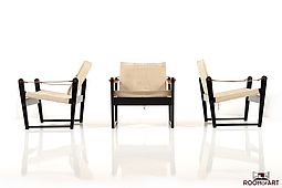Set of three Safari Lounge Chairs