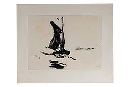 Emil Nolde (1867-1956) "Segler" Old Handprint
