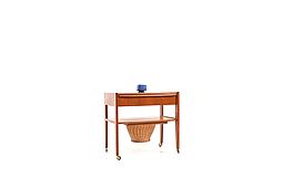 Mid Century danish Sewing Table in Teak