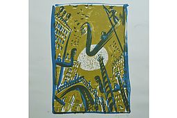 Colored Lithographic Modern Art