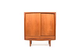 Fine Danish Teak Highboard by Gunni Omann for ACO