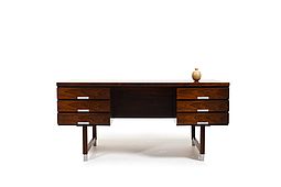 Fine Danish Freestanding Desk by Eigil Pedersen Model EP-401
