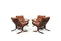 Set of four Siesta Lounge Chairs by Ingmar Relling for Westnofa