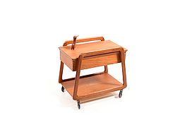 Fine danish Sewing Table in Teak