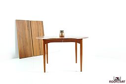Round/oval danish Dining Table in solid Teak